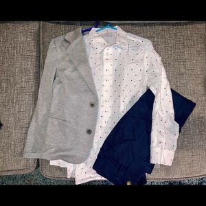 Blazer, Button Down Shirt & Pants Set